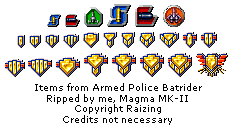 Armed Police Batrider - Items