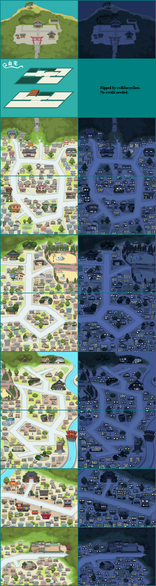 Tsukibito - Map Backgrounds
