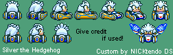 Sonic the Hedgehog Customs - Silver (Super Mario Kart-Style)
