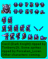 Final Fantasy 4 - Cecil Harvey (Dark Knight)