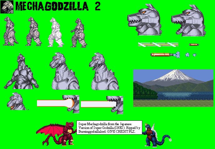 SNES - Super Godzilla - Mechagodzilla 2 - The Spriters Resource