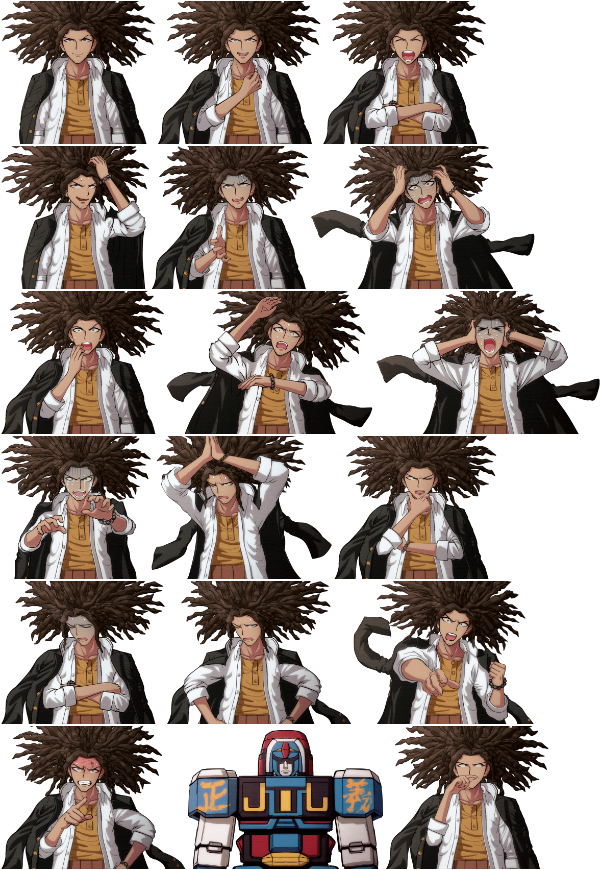 The Spriters Resource - Full Sheet View - Danganronpa: Kibou no Gakuen