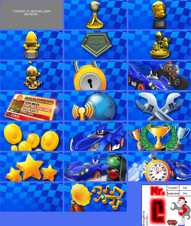 DS / DSi - Sonic & SEGA All-Stars Racing - Top Box Menu Images - The