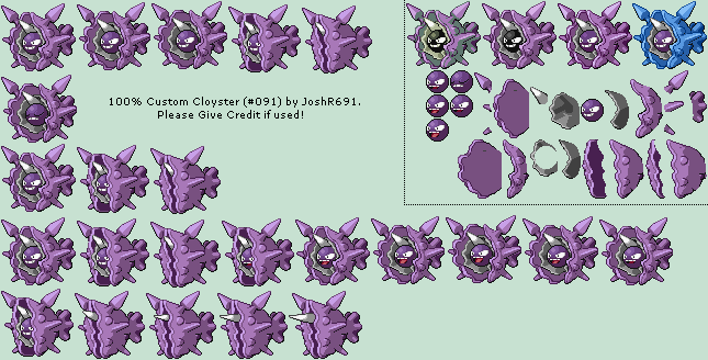 Pokémon Generation 1 Customs - #091 Cloyster