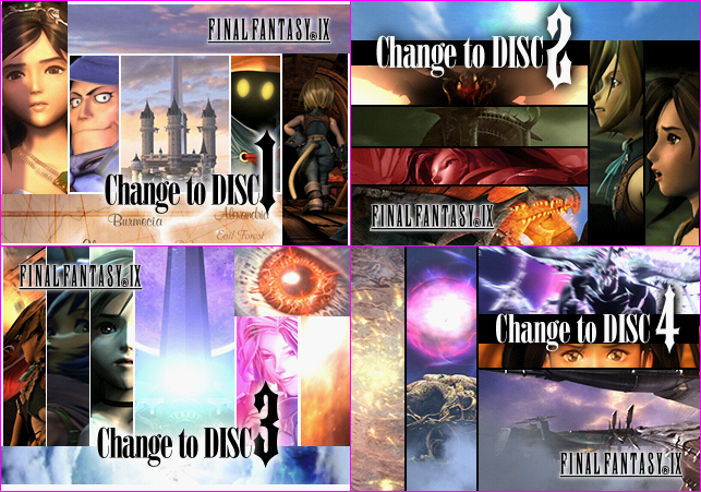 Final Fantasy 9 - Disc Change Images