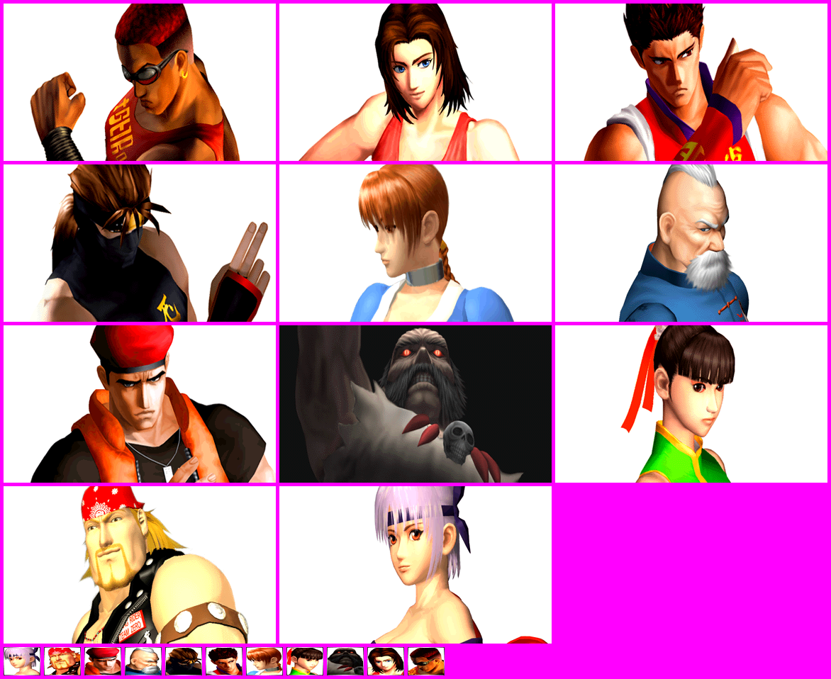 Dead or Alive - Character Select