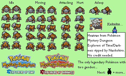 Pokémon Mystery Dungeon: Explorers of Time / Darkness - Heatran