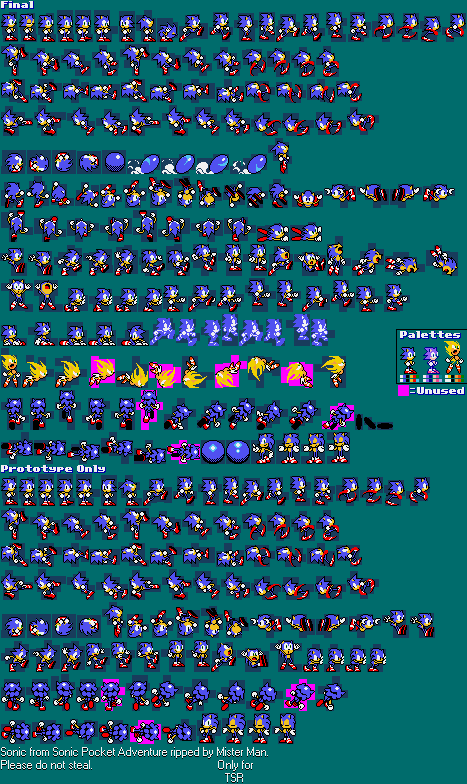 The Spriters Resource - Full Sheet View - Sonic the Hedgehog (Prototype) - Green  Hill Zone Act. 3 (Dark)