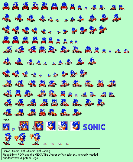 Sonic Drift 2 - Sonic