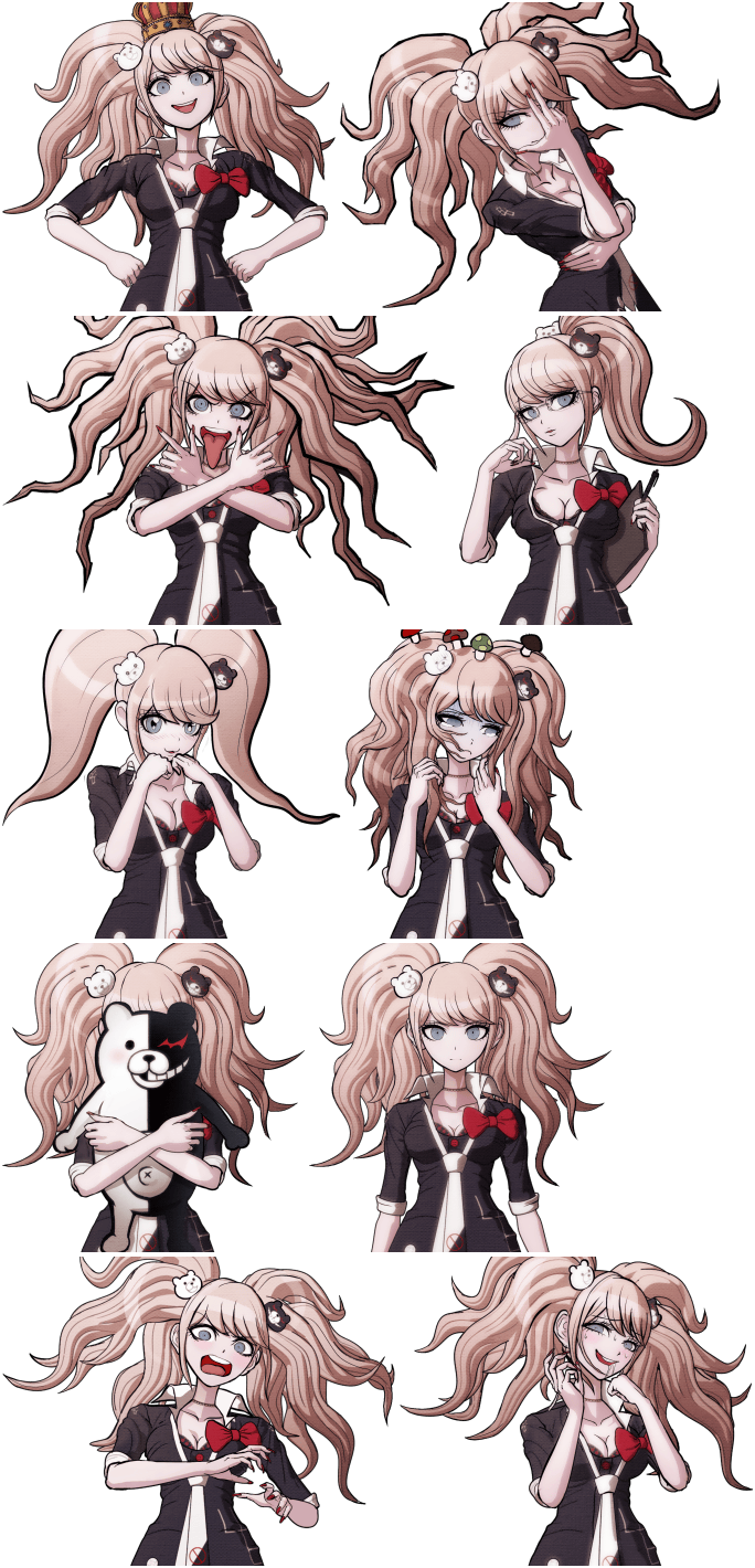 PSP - Dangan Ronpa - Junko Enoshima - The Spriters Resource