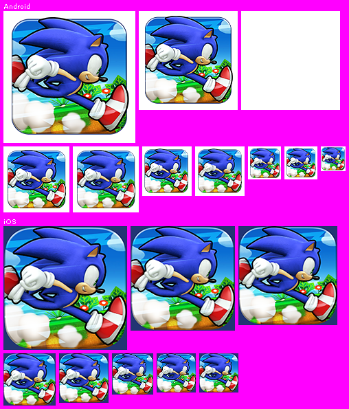 Sonic Runners - App Icons