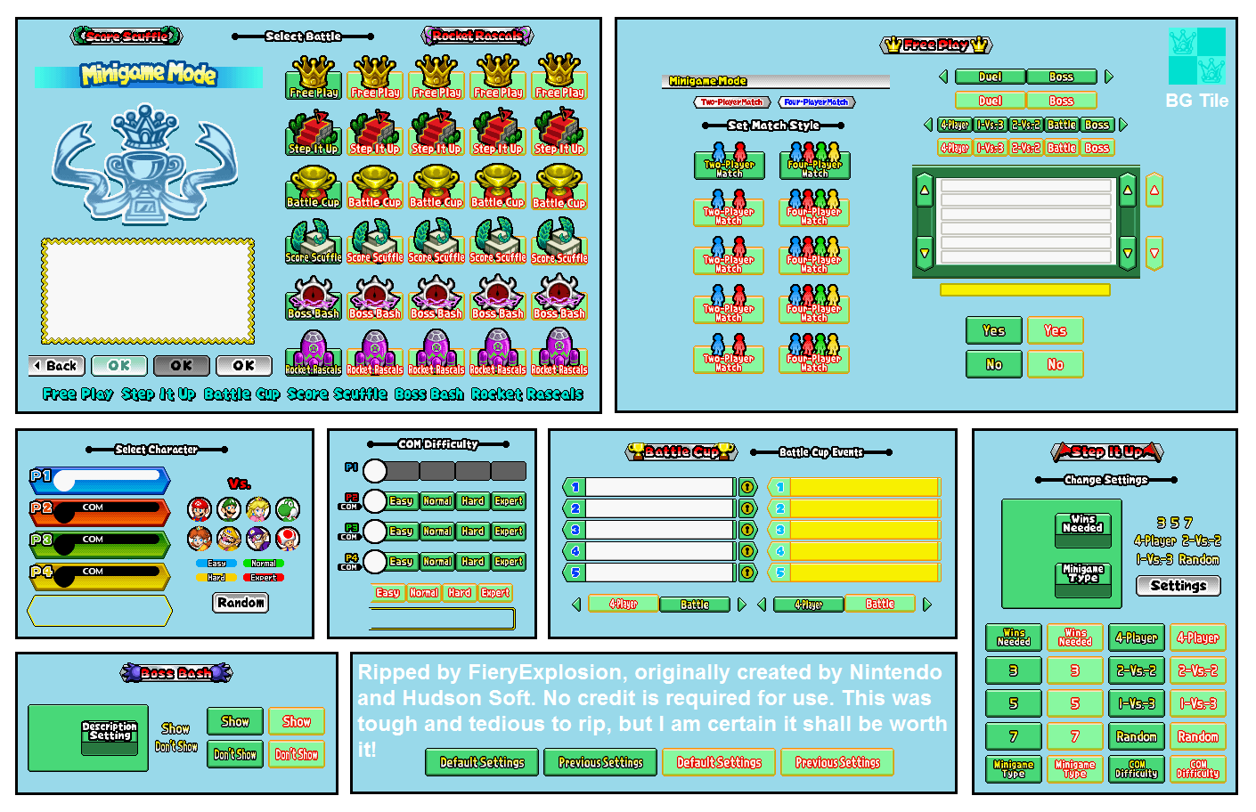 The Spriters Resource Full Sheet View Mario Party Ds Minigame Mode