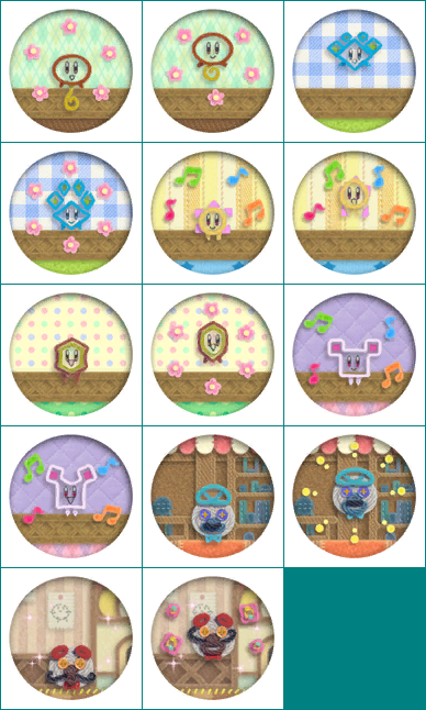 Kirby's Epic Yarn - Special Icons