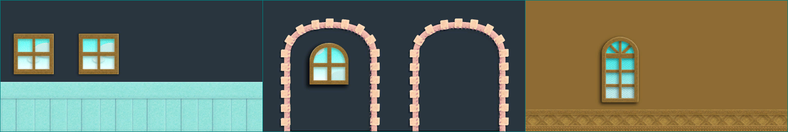 Kirby's Epic Yarn - Walls
