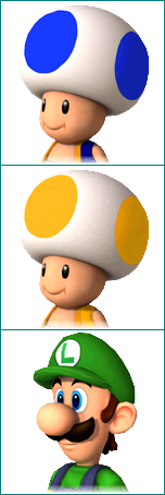 New Super Mario Bros. Wii - Character Portraits