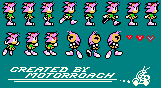 Sonic the Hedgehog Customs - Amy Rose (Classic, Sonic Pocket Adventure-Style)