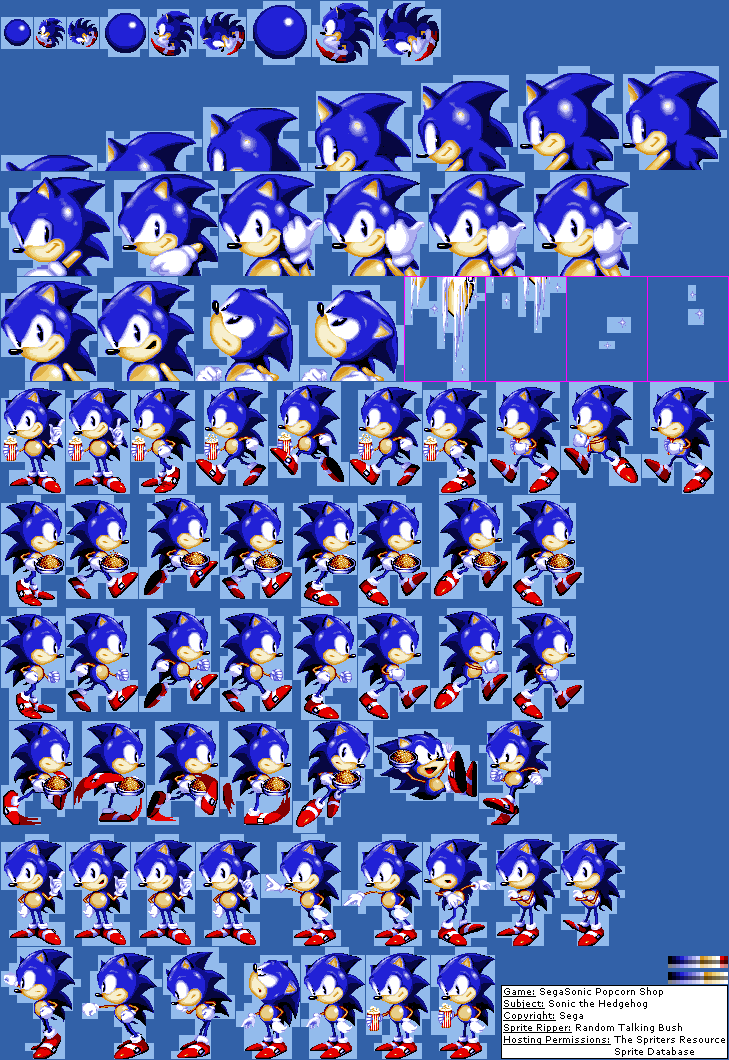 Sonic The Hedgehog 1 Sprites Latma