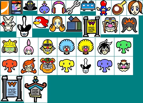 WarioWare: Smooth Moves - Single-Player Game Icons (Small)