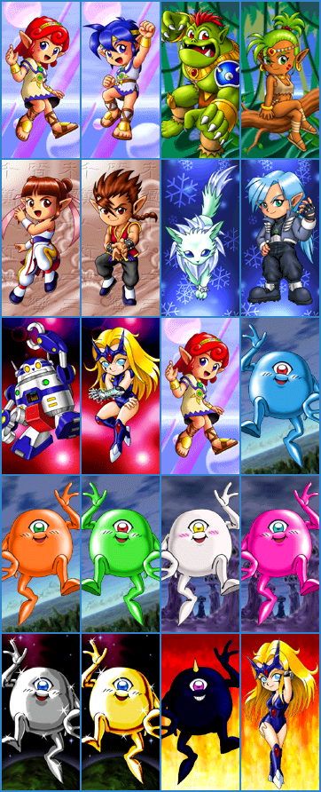 Puzzle Star Sweep - Character Portraits