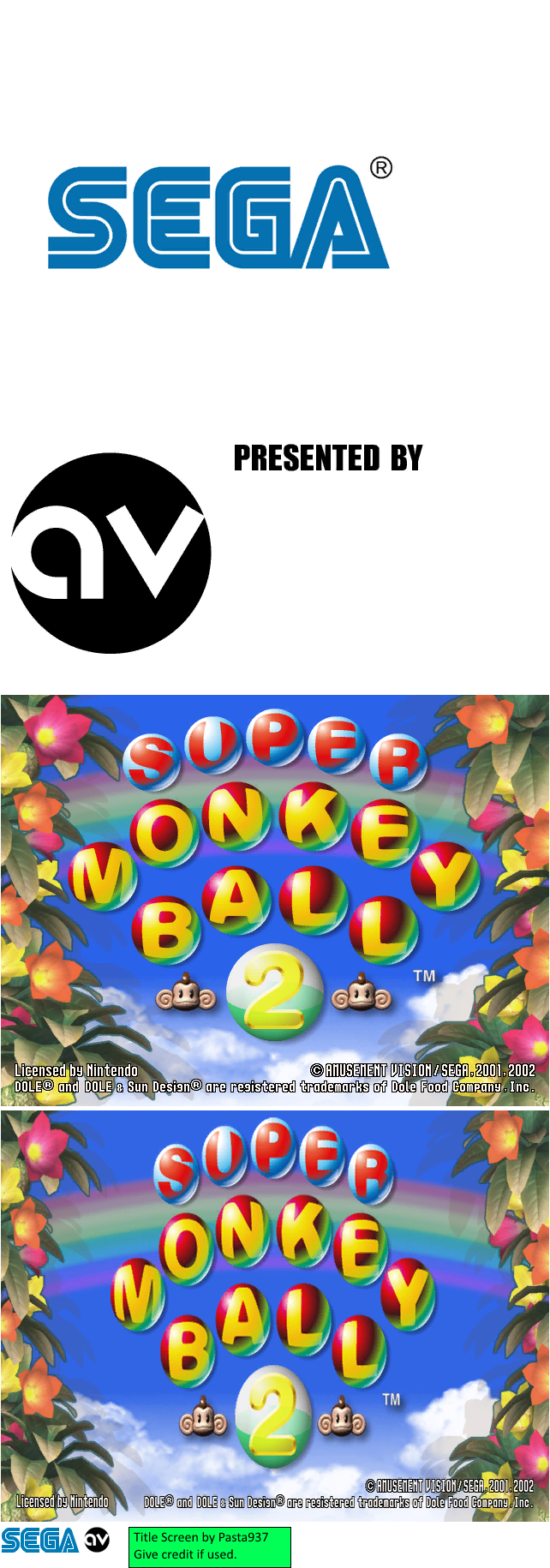 Super Monkey Ball 2 - Title Screen