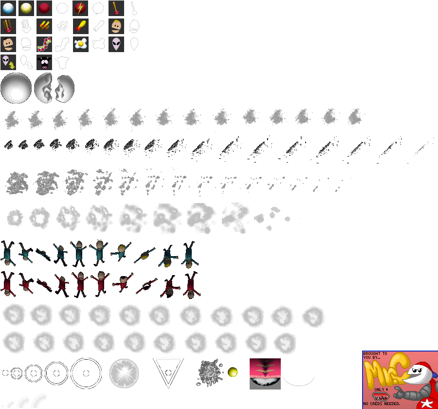 South Park 64 - Weapon Icons and Effects