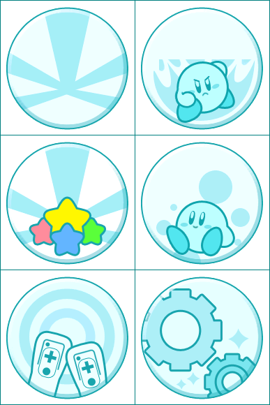 Kirby's Dream Collection - Pause Icons