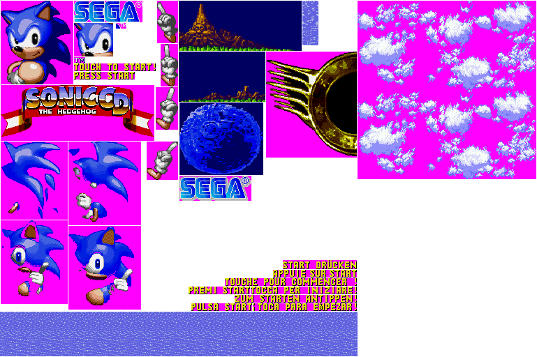 Sonic the Hedgehog CD (Mobile) - Title Screen