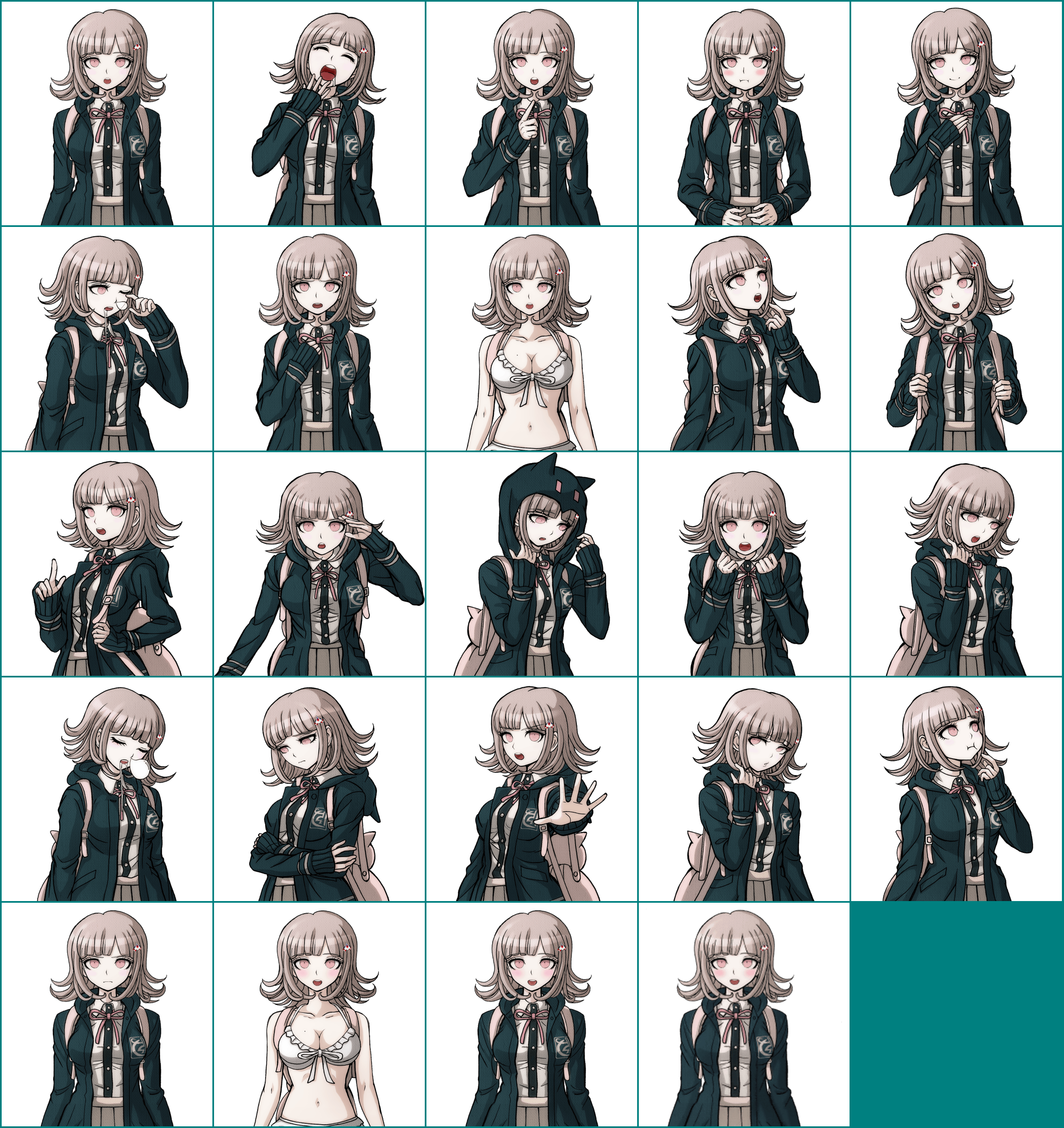 The Spriters Resource - Full Sheet View - Danganronpa 2: Goodbye