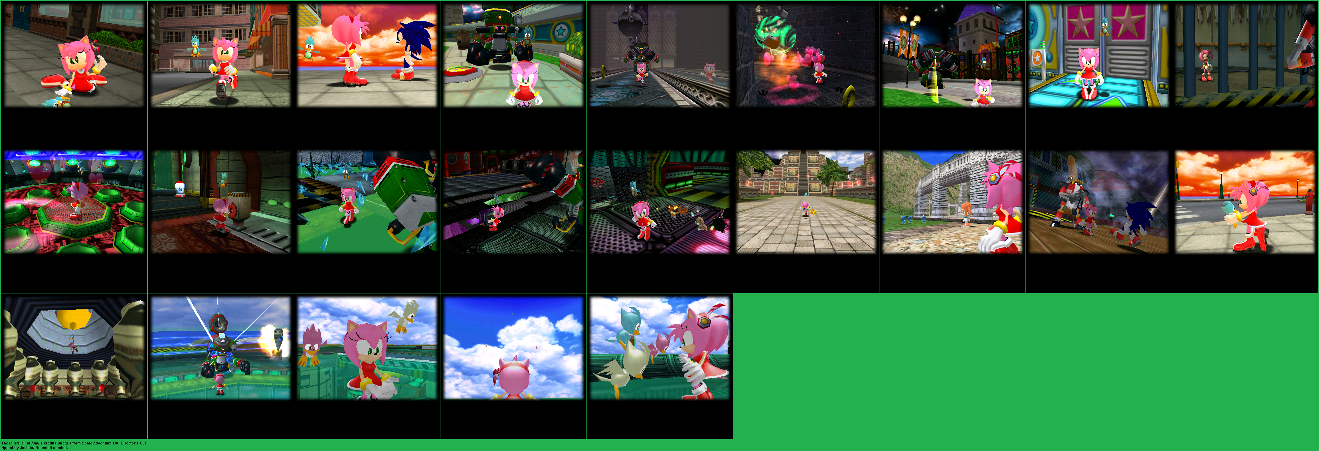 Sonic Adventure DX: Director's Cut - Credits Images (Amy)