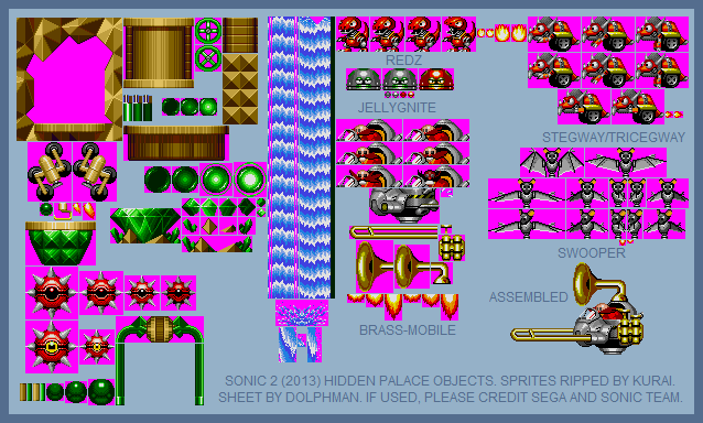 Hidden Palace Zone Objects