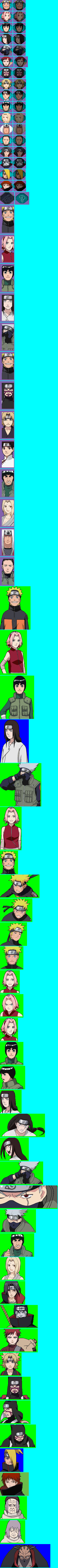 Naruto Shippuden; Ninja Council 4 - Character Icons
