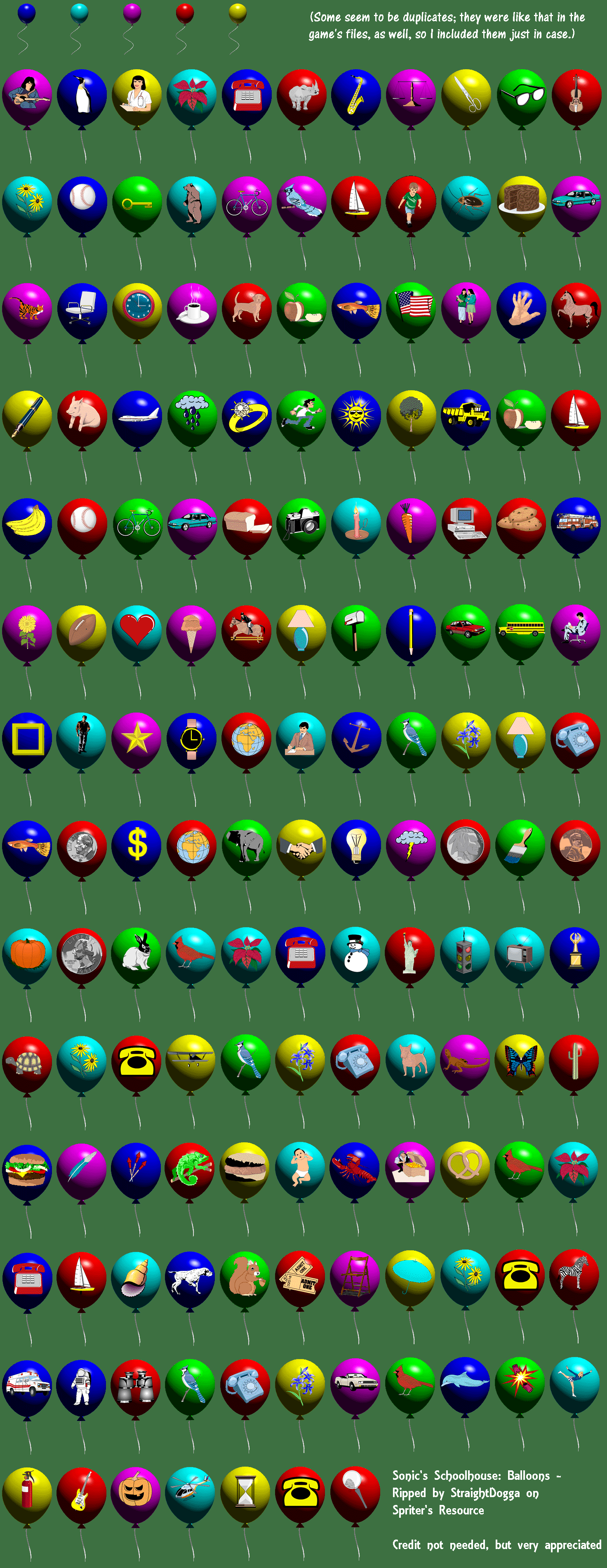 Sonic's Schoolhouse - Balloons
