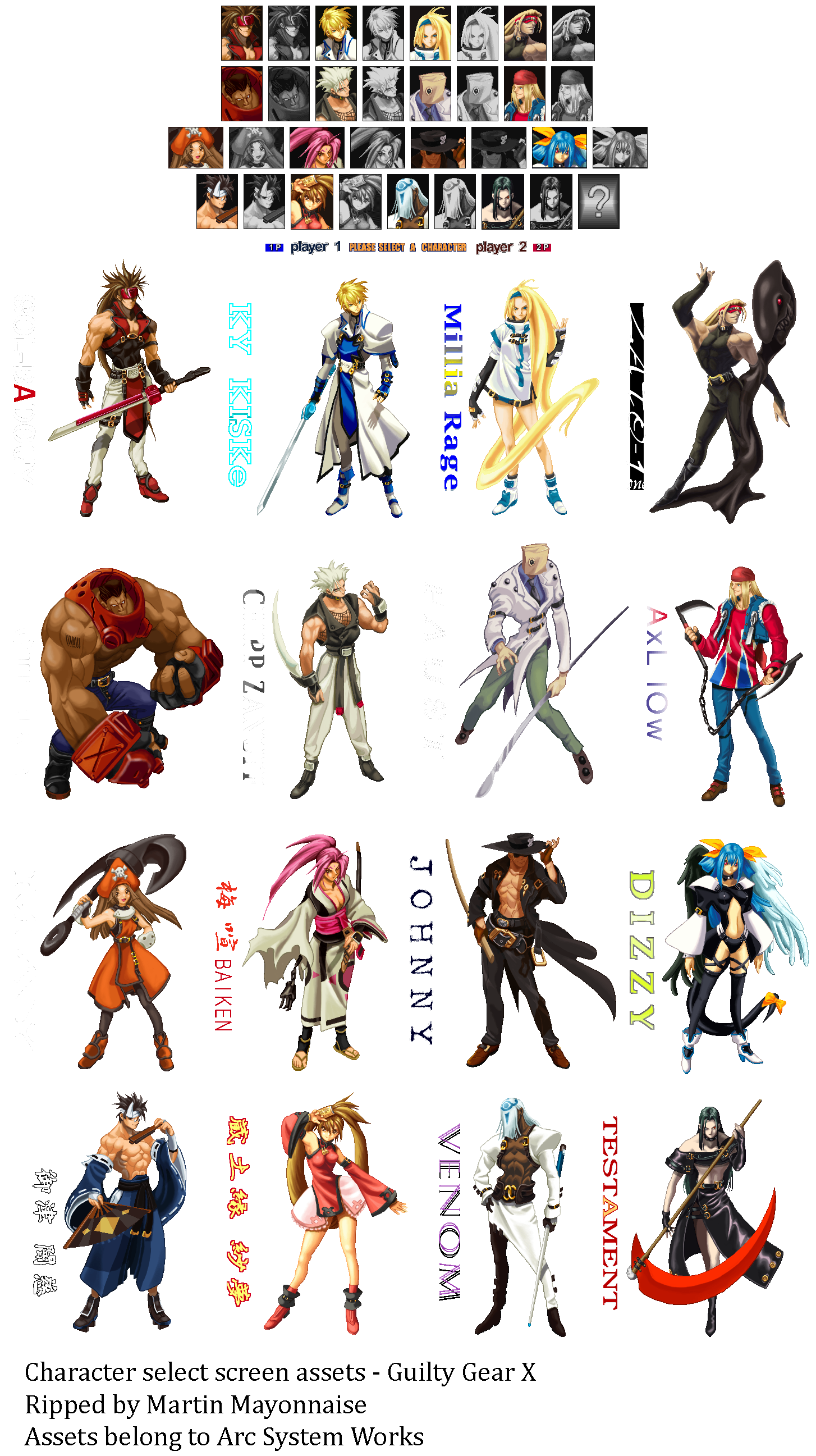 Guilty gear sprites