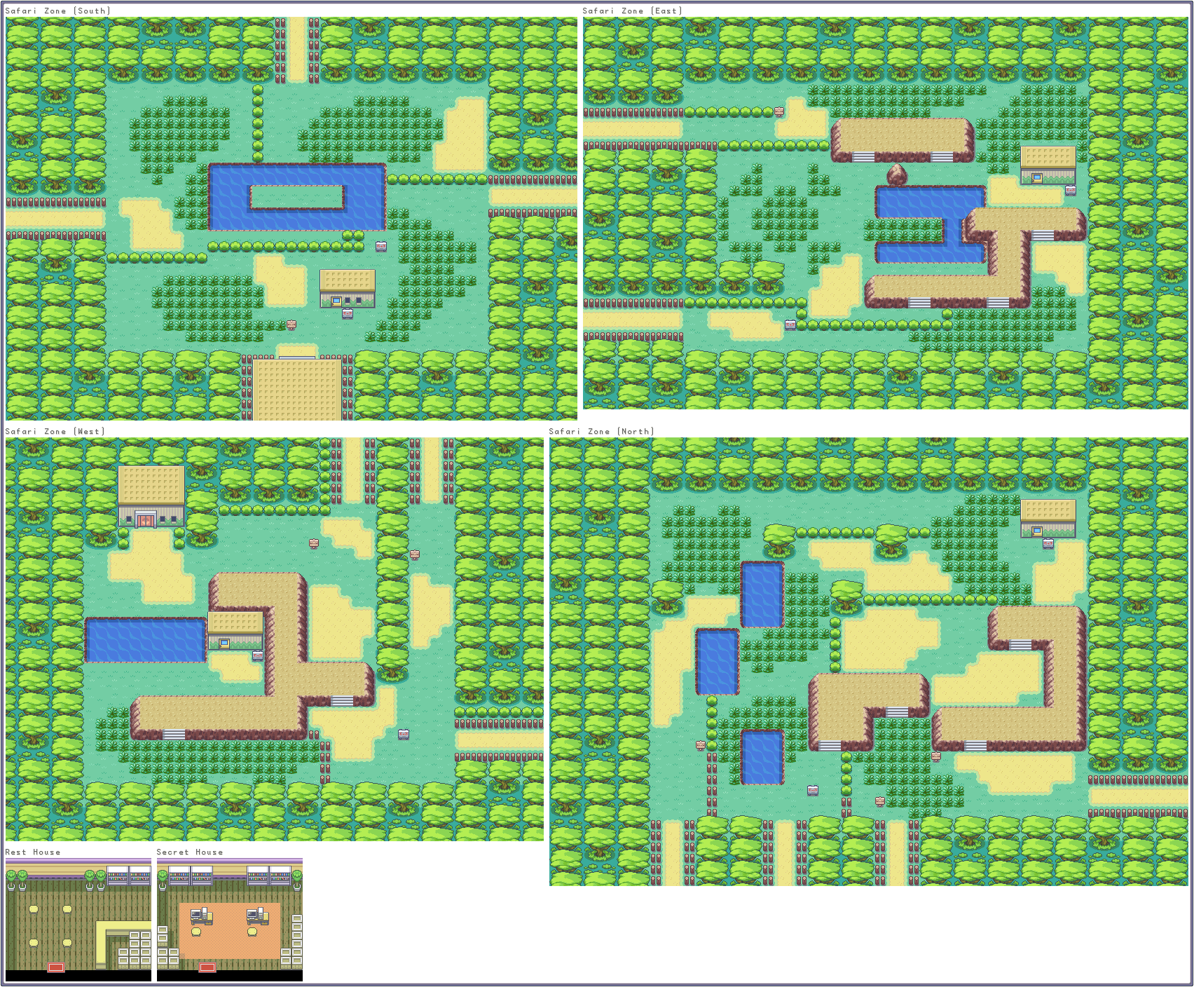 Pokemon fire red safari zone map - aria art