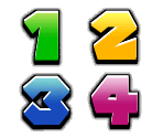 Dice Block Numbers - Mario Party 7