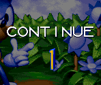 Continue Screen - Sonic 3D Blast