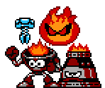 Active Volcano Enemies - Mega Man Rock N Roll