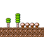 Background 2 (Trees) - Super Mario Bros. 2 / The Lost Levels (JPN)
