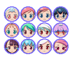 Face Icons - Doki Doki Majo Shinpan Duo