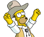 Cowboy Homer - The Simpsons: Tapped Out