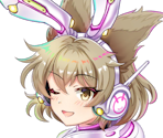 Toyosatomimi no Miko (Golden Sword Easter Bunny) - Touhou LostWord