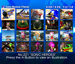 Museum Menu - Sonic Gems Collection