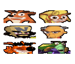 Character Icons (JPN) - Crash Bash
