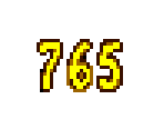 HUD Numbers - Donkey Kong Country