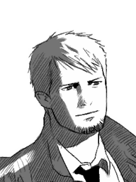 57. Wry smile - Close-up (Credits) - Hotel Dusk: Room 215