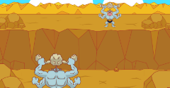 Machamp's Geodude Fight (Kairiky no Ishitsubute Gassen)