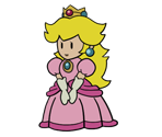 Peach (Paper Mario-Style)