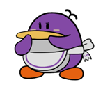 Mayor Penguin's Wife (Paper Mario-Style)