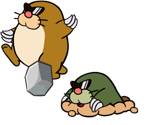 Monty Mole (Paper Mario-Style)