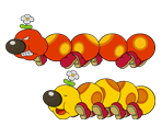 Wiggler (Paper Mario-Style, Modern, 1 / 2)